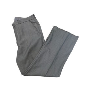 MENS VINTAGE 100% Wool Grey Straight Leg Dress Pant Trouser 40